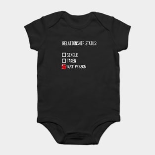 Relationship status: rat person Baby Bodysuit